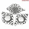 Support cabochon rond 18 mm Argent N&deg;01