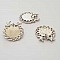 Support cabochon rond 18 mm Argent N&deg;02