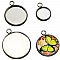 Support cabochon rond 12 mm Acier Inoxydable N&deg;05 Anneau Ferm&eacute;
