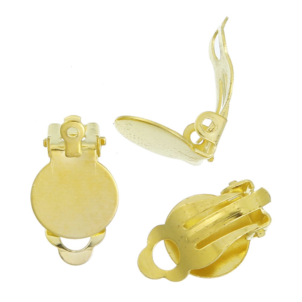 Supports Boucles d'oreilles Clips Plateau N&deg;04 x 1 Paire