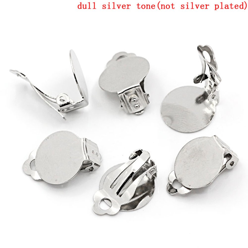 Supports Boucles d'oreilles Clips Plateau N&deg;01 x 20 Paires