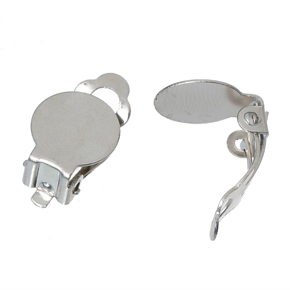 Supports Boucles d'oreilles Clips Plateau N&deg;04 x 15 Paires