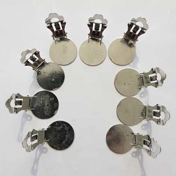 Supports Boucles d'oreilles Clips Plateau N&deg;01 2&eacute;me Choix x 5 Paires
