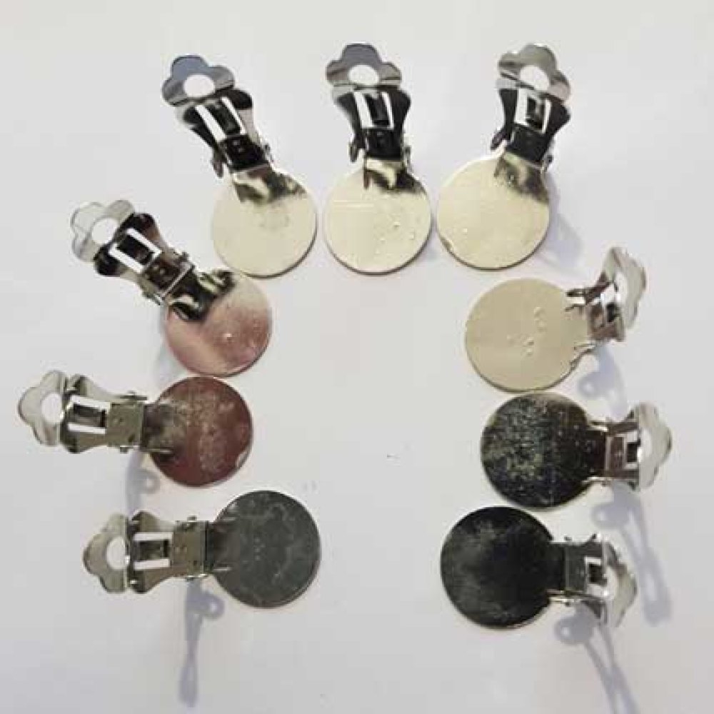 Supports Boucles d'oreilles Clips Plateau N&deg;01 2&eacute;me Choix x 5 Paires