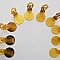 Supports Boucles d'oreilles Clips Plateau N&deg;01 2&eacute;me Choix x 5 Paires Dor&eacute;