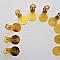 Supports Boucles d'oreilles Clips Plateau N&deg;01 2&eacute;me Choix x 20 Paires Dor&eacute;
