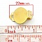 Supports Boucles d'oreilles Clips Plateau N&deg;01 2&eacute;me Choix x 20 Paires Dor&eacute;