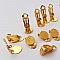 Supports Boucles d'oreilles Clips Plateau N&deg;04 2&eacute;me Choix x 10 Paires Dor&eacute;