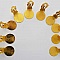 Supports Boucles d'oreilles Clips Plateau N&deg;06 2&eacute;me Choix x 5 Paires Dor&eacute;
