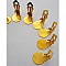 Supports Boucles d'oreilles Clips Plateau N&deg;06 2&eacute;me Choix x 10 Paires Dor&eacute;