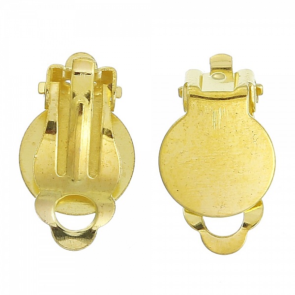 Supports Boucles d'oreilles Clips Plateau N&deg;04 x 15 Paires