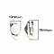 Supports Boucles d'oreilles Clips Plateau N&deg;06 x 1 Paire
