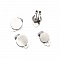 Supports Boucles d'oreilles Clips Plateau N&deg;06 x 1 Paire