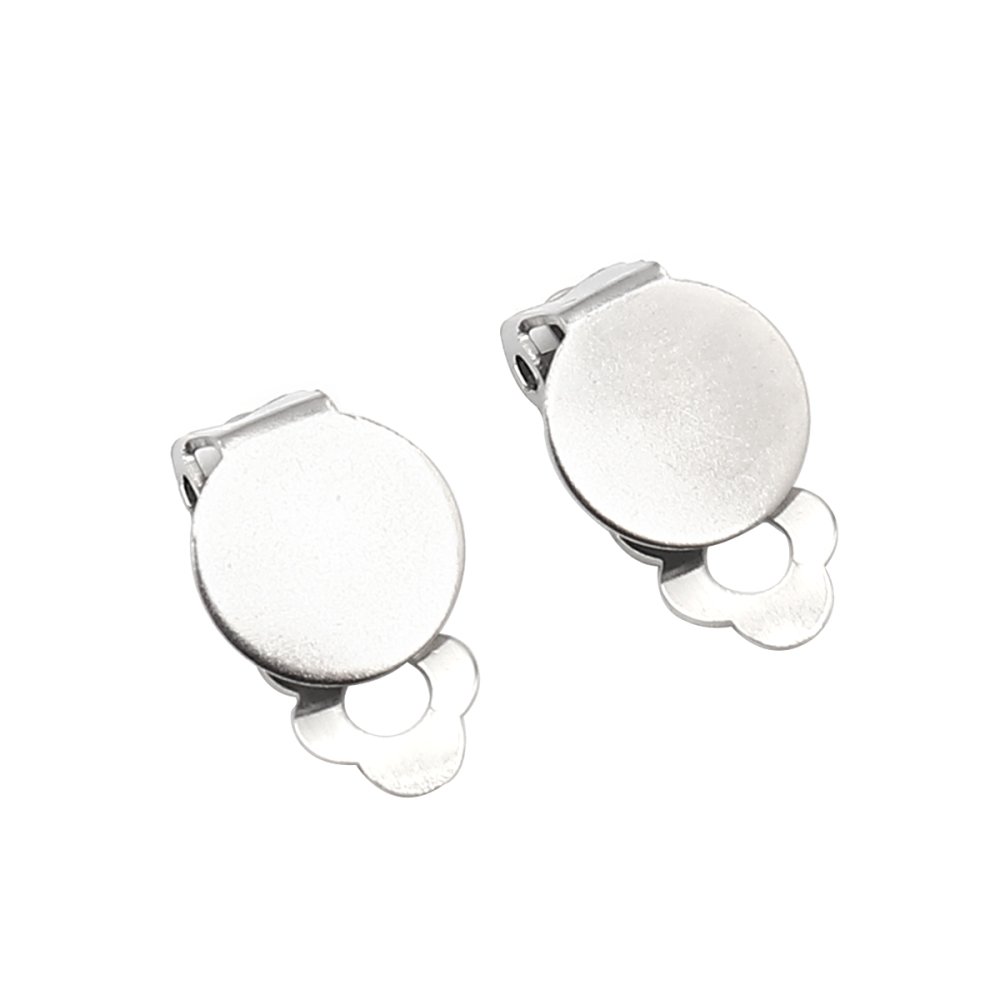 Supports Boucles d'oreilles Clips Plateau N&deg;06 x 5 Paires