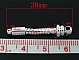 Tige 3 cm avec pas de vis x 2