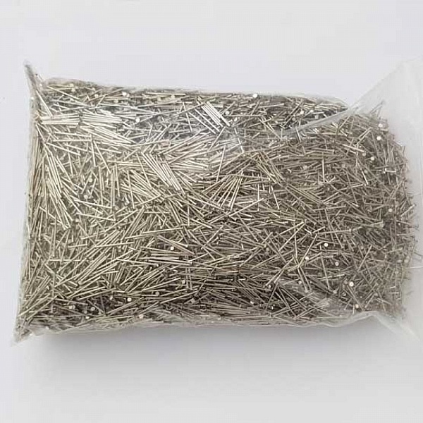 Tige / clou 15mm &agrave; t&ecirc;te plate argent Vieilli x 10 pi&egrave;ces