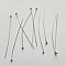Tige / clou 40mm &agrave; t&ecirc;te boule argent x 10 pi&egrave;ces