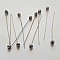 Tige / clou 54mm &agrave; t&ecirc;te boule fantaisie N&deg;01 argent Vieilli x 1 pi&egrave;ce