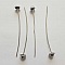 Tige / clou 54mm &agrave; t&ecirc;te boule fantaisie N&deg;02 argent Vieilli x 1 pi&egrave;ce