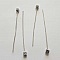 Tige / clou 54mm &agrave; t&ecirc;te boule fantaisie N&deg;05 argent Vieilli x 1 pi&egrave;ce