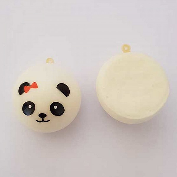 T&ecirc;te De Panda Fille N&deg;02 N&oelig;ud Orange Style Mousse