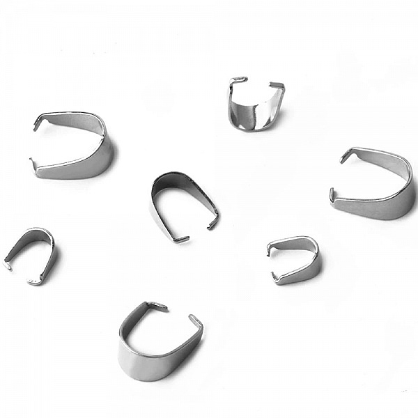 X 5 B&eacute;li&egrave;res &agrave; pincer en Acier Inoxydable 3 x 7 mm Argent N&deg;02
