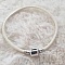 Bracelet Clip Europ&eacute;en lisse Uni 01 DU 15 AU 23 CM Ivoire