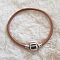 Bracelet Clip Europ&eacute;en lisse Uni 01 DU 15 AU 23 CM Naturel
