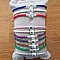 Bracelet Clip Europ&eacute;en tress&eacute; Uni 02 DU 15 AU 23 CM Mauve Argent&eacute;