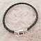 Bracelet Clip Europ&eacute;en tress&eacute; Uni 01 DU 15 AU 23 CM Gris