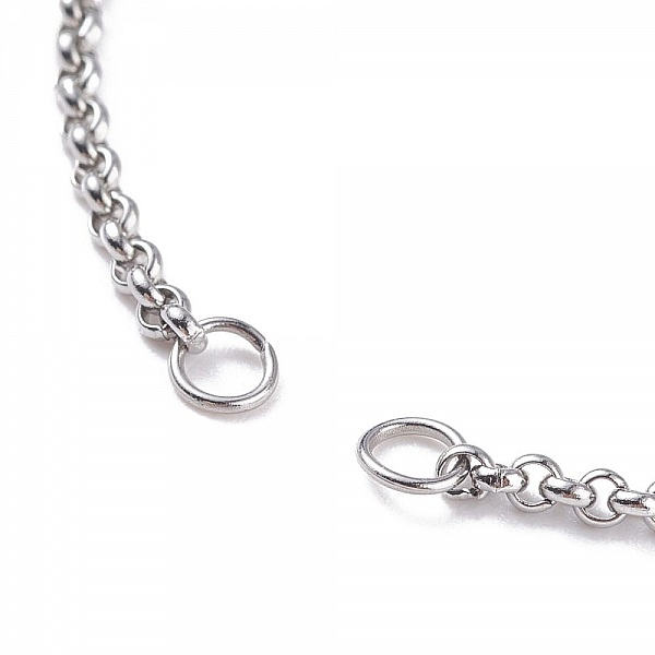 Bracelet Coulissant Acier Inoxydable Chaine Rolo N&deg;01