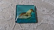 cabochon carr&eacute; en verre 30mm 022 