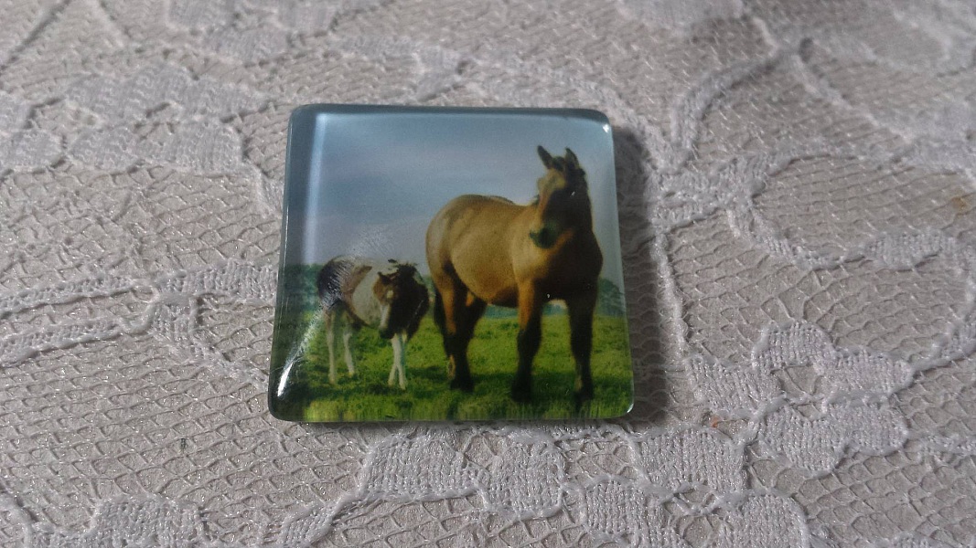 cabochon carr&eacute; en verre 30mm 021 