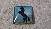 cabochon carr&eacute; en verre 30mm 003 