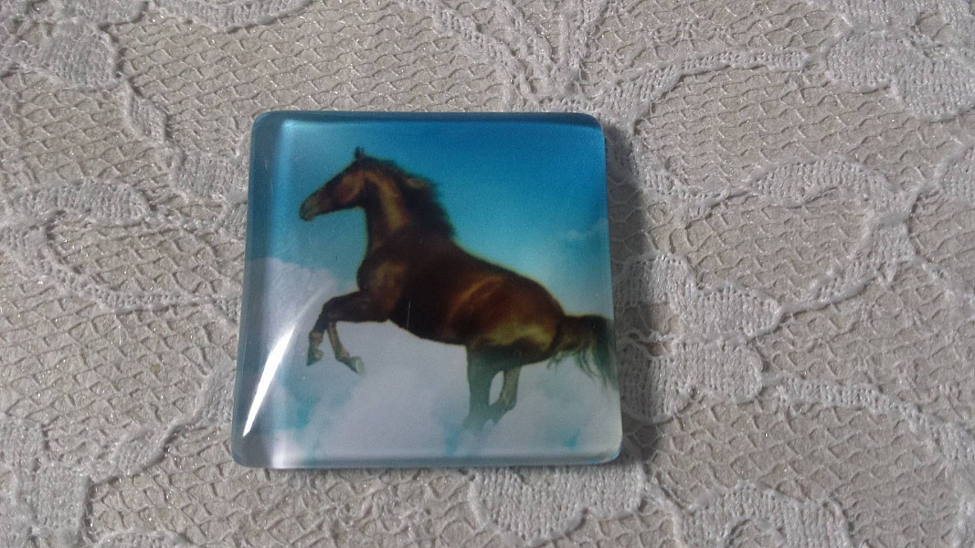 cabochon carr&eacute; en verre 30mm 002 