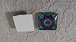 cabochon carr&eacute; en verre 25mm 037 