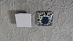 cabochon carr&eacute; en verre 25mm 033 