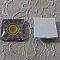 cabochon carr&eacute; en verre 25mm 012 
