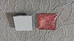 cabochon carr&eacute; en verre 25mm 007 