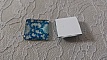 cabochon carr&eacute; en verre 25mm 001 