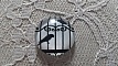 cabochon rond en verre 10mm oiseaux 008 