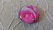 cabochon rond en verre 20mm fleur 01-037 