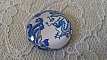 cabochon rond en verre 25mm fleur 004 