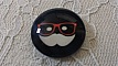 cabochon rond en verre 25mm moustache 044 