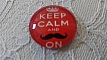 cabochon rond en verre 25mm moustache 043 