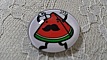 cabochon rond en verre 25mm moustache 030 