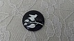 cabochon rond en verre 25mm oiseaux 013 