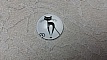 cabochon rond en verre 20mm chat 008 