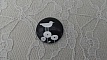 cabochon rond en verre 20mm oiseaux 012 