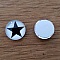 cabochon rond en verre 10mm divers 005